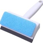 2-in-1 Glass Wiper Double-Sided Window Cleaner Brush with Soft Sponge for Washing
