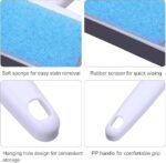 2-in-1 Glass Wiper Double-Sided Window Cleaner Brush with Soft Sponge for Washing - Image 3