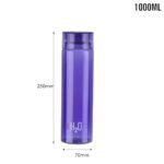 1L Cello Unbreakable Water Bottle - Leak-Proof, Silicone Seal | Brown & Violet - Image 3