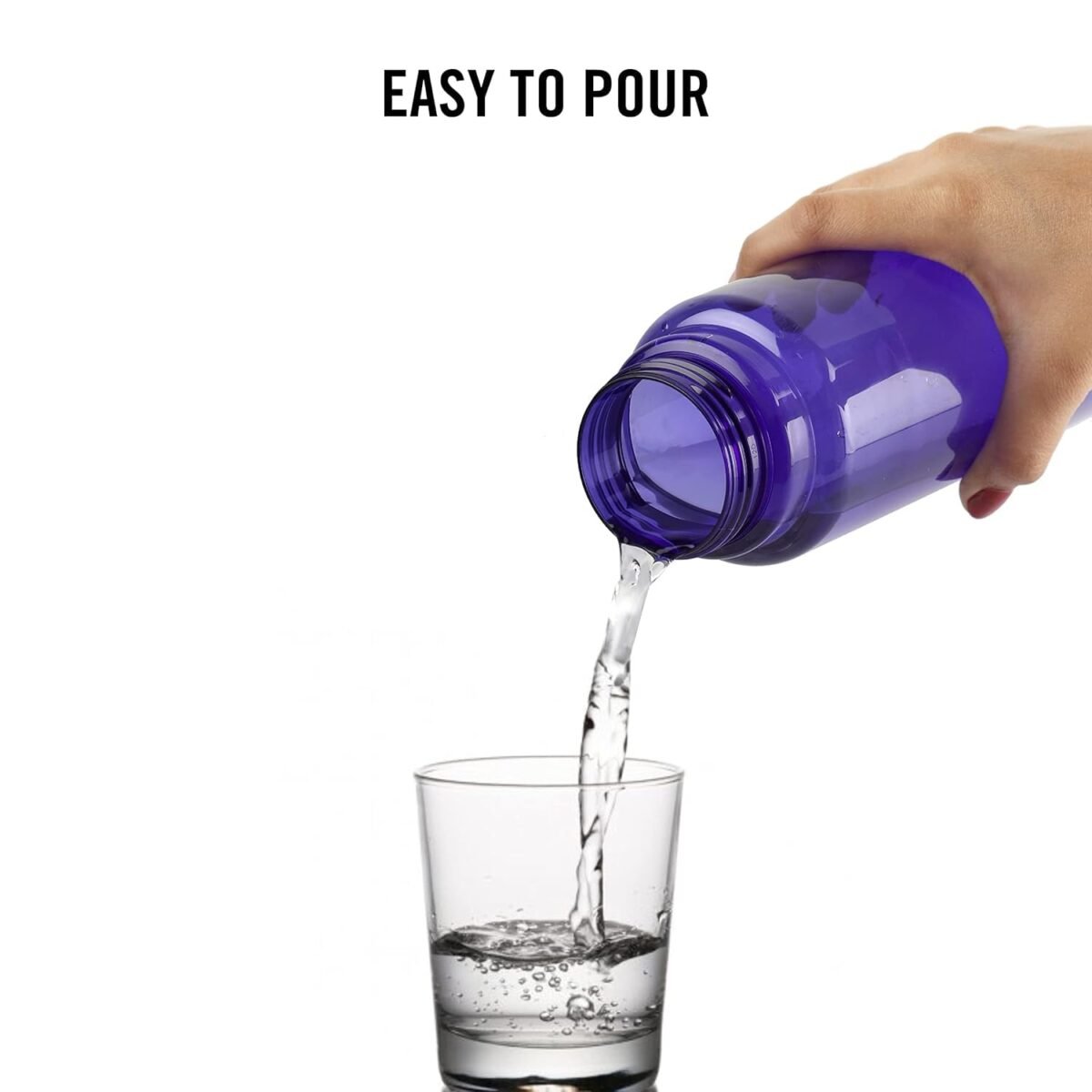 1L Cello Unbreakable Water Bottle - Leak-Proof, Silicone Seal | Brown & Violet - Image 2