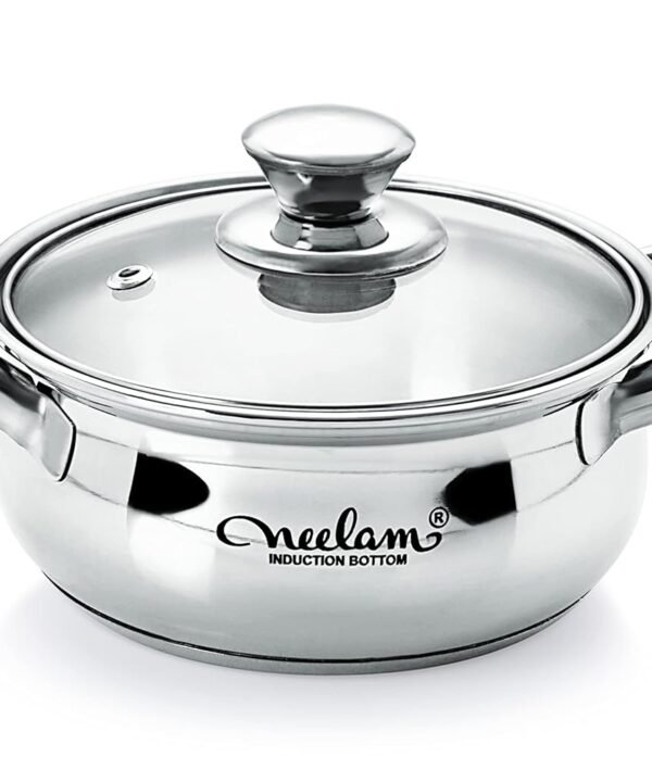 18 cm Cook and Serve Glass Lid, Heat-Resistant Lid for Pots and Pans