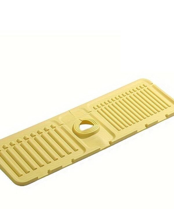 Silicone Sink Faucet Mat Pad 33x12 cm - Water Splash Guard for Kitchen/Bathroom Sink