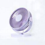 Akari AK-501 Rechargeable USB Type-C Mini Table Fan with LED Light, 3-Speed Air Circulator - MySmartiee - Image 2
