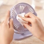 Akari AK-501 Rechargeable USB Type-C Mini Table Fan with LED Light, 3-Speed Air Circulator - MySmartiee - Image 4