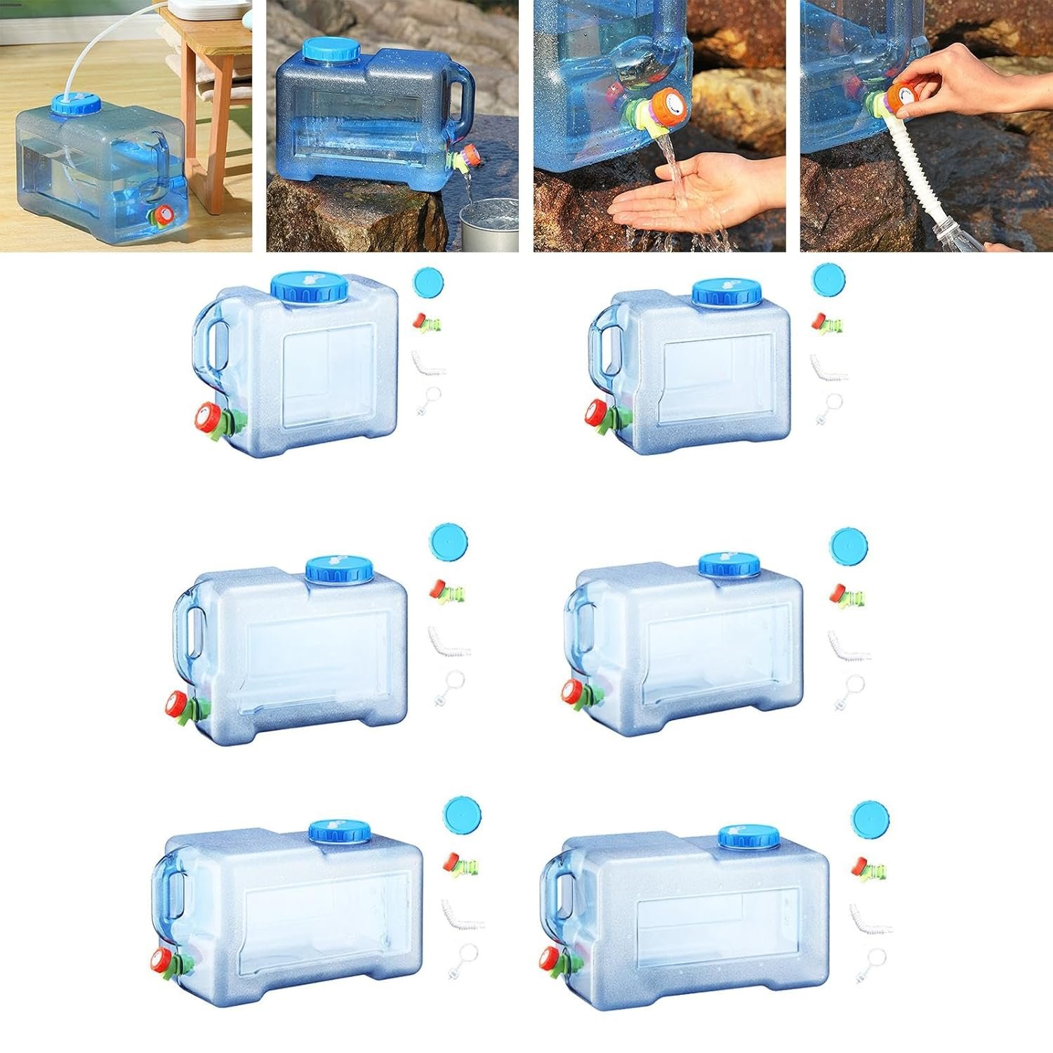 B0F8HG85N9_7 12L Travel Water Can - Portable Camping Water Tank for Hiking, RV - Image 3