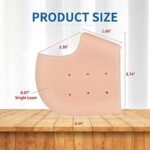 Silicone Gel Heel Cups Insoles for Pain Relief & Heel Spur Support, Half Heel Pads - Image 4