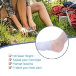 Silicone Gel Heel Cups Insoles for Pain Relief & Heel Spur Support, Half Heel Pads - Image 2