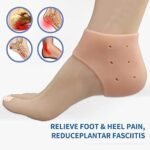 Silicone Gel Heel Cups Insoles for Pain Relief & Heel Spur Support, Half Heel Pads - Image 3