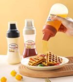 350ML Squeeze Bottle, Leak-Proof Multipurpose Sauce Dispenser for Ketchup, Mayo - Image 2