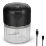 Elite Mini Electric Chopper, 250ml, Rechargeable, Stainless Steel Blades for Veggies & Meat