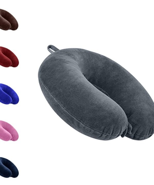 Cotton Blend Neck Pillow for Travel, Airplane Headrest