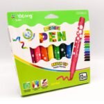 Washable Non-Toxic Colour Pens Set of 12 - Sketching, Painting & Calligraphy Pens