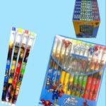 Superhero Erasable Gel Pen Set 0.5mm Blue Ink with Magic Eraser for Kids