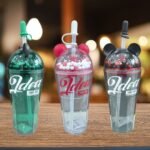 Summer Large Capacity Water Cup - Cute Heart Design With Straw, 3 Colors, Couple's Cups