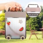 Water Bottles Cute Suitcase Shaped Drinking Purse with Adjustable Strap, BPA-Free
