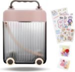 Water Bottles Cute Suitcase Shaped Drinking Purse with Adjustable Strap, BPA-Free - Image 5