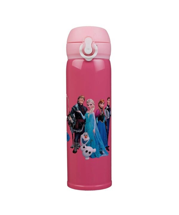 Kids Cartoon Water Bottle | 500ml Stainless Steel Flask for School, Travel, Birthday Gift