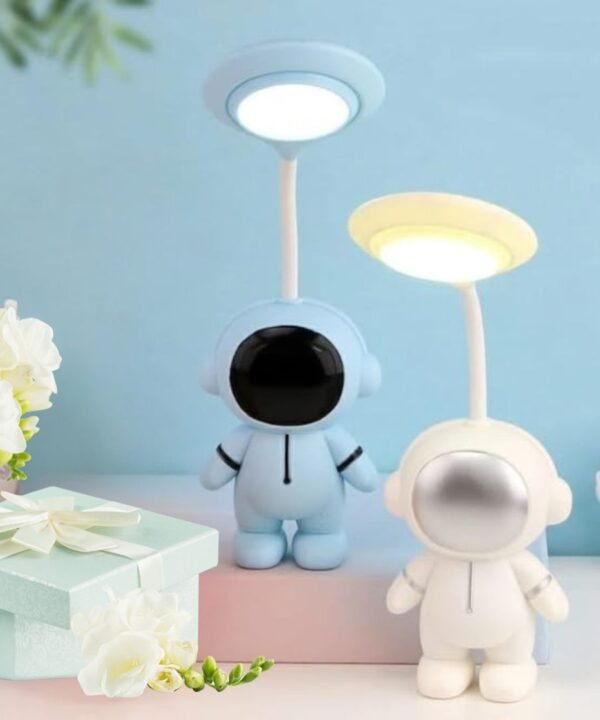 Astronaut LED Desk Lamp - Dimmable Light, Plastic Space-Themed Night Light - MySmartiee