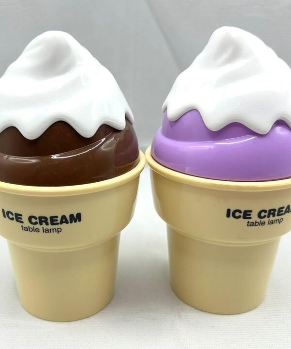 Ice Cream Design LED Table Lamp | Rechargeable Study Desk Light for Kids & Adults