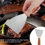 Stainless Steel Slotted Spatula with Wooden Handle | Turner for Cooking & BBQ - Image 4