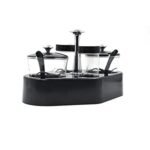 4 in 1 Pickle Jar Set with Spoon, Salt & Pepper Set | Unbreakable Plastic Jar Container