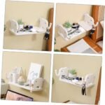 Elephant Wall Mounted Floating Shelf | Adhesive Bathroom Storage Organizer Rack - No Drill - Image 2