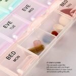 Pill Medicine Organizer Box | 21 Days Storage Reminder Case | 3 Week Pill Box Plastic - Image 7