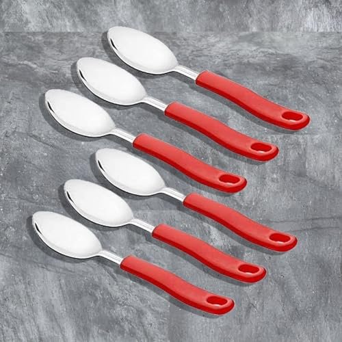 Stainless Steel Table Spoon Set of 6 | Kitchen & Dining Tableware Chammach Set