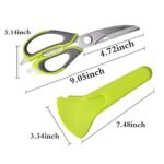 10-in-1 Kitchen Scissors Stainless Steel Shears with Magnetic Holder - Must-Have Cutter - Image 5