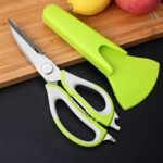 10-in-1 Kitchen Scissors Stainless Steel Shears with Magnetic Holder - Must-Have Cutter