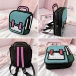 Cartoon Paper Backpack Shoulder Bag Comic Bookbag | Gift for 2-10 Years - Image 5