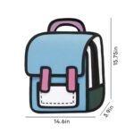 Cartoon Paper Backpack Shoulder Bag Comic Bookbag | Gift for 2-10 Years - Image 2