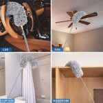 Microfiber Duster with Extension Pole | 11ft Ceiling Fan & Roof Cleaner | Must-Have Tool - Image 3