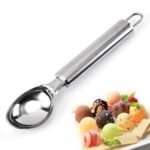 Stainless Steel Ice Cream Scoop - 19cm with Tubular Handle, Multipurpose - Image 2