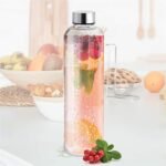 600ml Glass Bottle with Steel Lid - Leak-Proof for Juices & Smoothies - Image 4