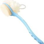 Double-Sided Bath Brush - Long Handle with Hanging Hole, for Elderly