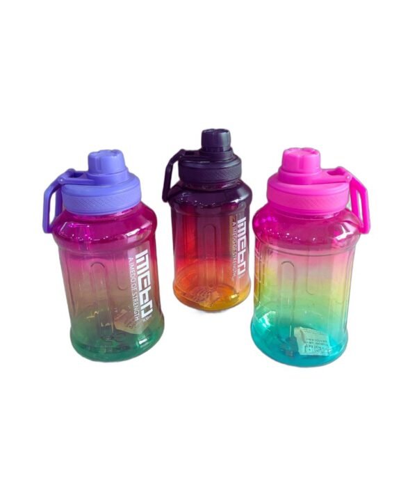 IMEBO Gradient Water Bottle with Sipper Cap - Leak-Proof, BPA-Free, 1L Capacity