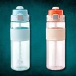 1L Sports Water Bottle - Dual Opening, BPA-Free, Leakproof