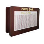Wooden Money Bank - ₹100,000 Savings Goal Tracker for Kids & Adults