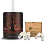 Colorful Aroma Diffuser - 300ml Ultrasonic  Essential Oils | Gold Color Only - Image 9