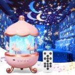 Rotating Star Projector Lamp - Remote Control | 3 level mode with music