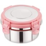 Apex Jerry SS Container 300ml | Leak-Proof Stainless Steel Airtight Lunch/Tiffin Box with Lid