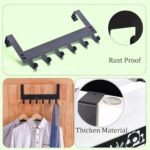 Metal Door Hanger, 7 Hook Over The Door Hook for Organizing Clothes & Accessories - Image 6