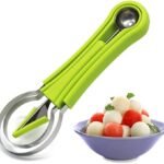 4-in-1 Melon Baller & Fruit Carving Tools Set, Stainless Steel Watermelon Carving Kit