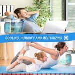 Mini Air Cooler Mist Fan | Portable USB Personal Cooler Humidifier with LED, Timer & 3 Speed Mode - Image 5