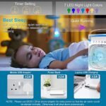 Mini Air Cooler Mist Fan | Portable USB Personal Cooler Humidifier with LED, Timer & 3 Speed Mode - Image 6