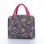Pink Flower Lunch Bag