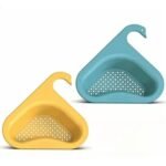 Swan Triangle Sink Drain Basket - Corner Strainer for Kitchen Sink Drainage