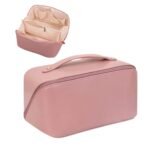 Cross Open Cosmetic Bag (pink)