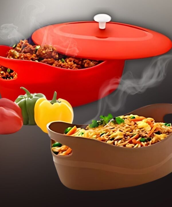 Prexo Storage Bowl with Cap for Rice, Fruits, Vegetables & Noodles, Table & Fridge Use